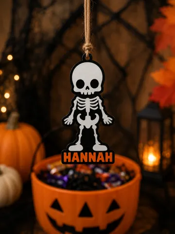 Adorno temático: Boo Basket Buddy - Custom Halloween Basket Tag — vista de referencia 4