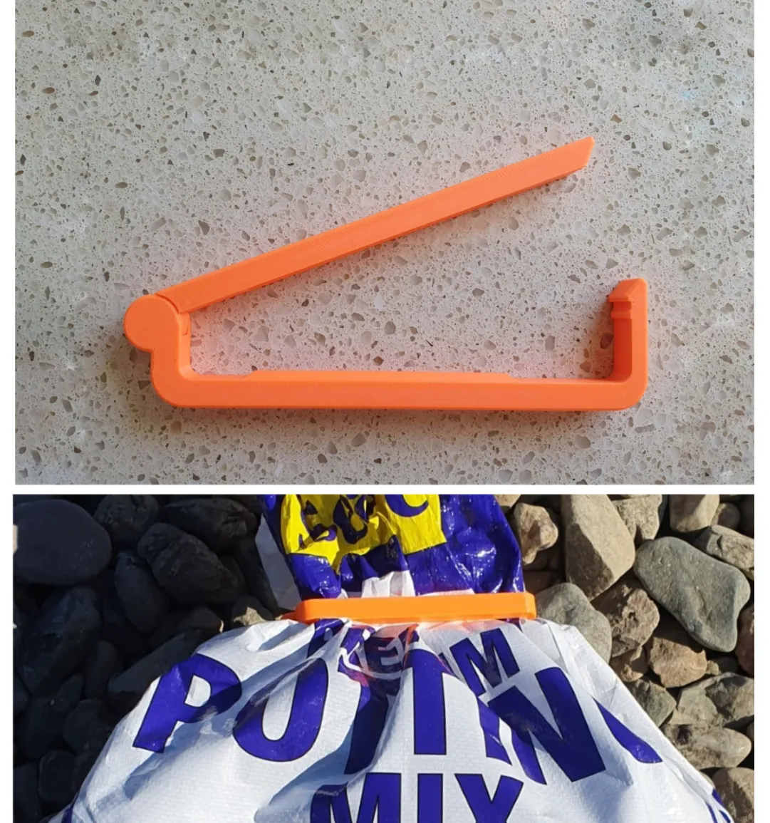 Bag Clip for Big Garden Bags - Free 3D Print Model - MakerWorld