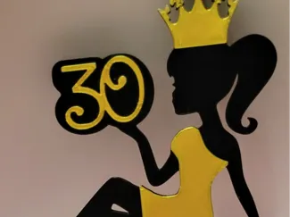 Cake topper women 30 