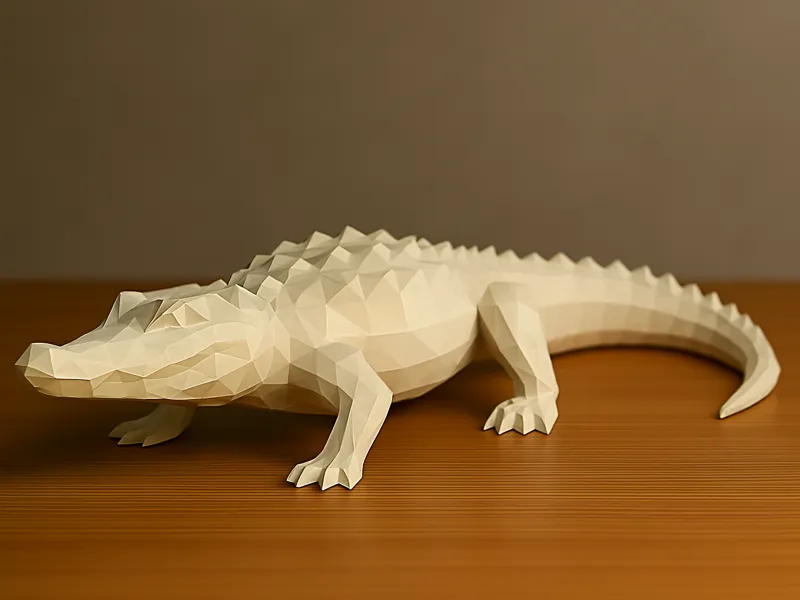GEOMETRISCHER KROKODIL | POLYGON