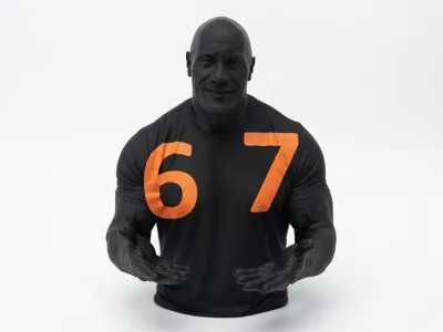 The Rock doing 67 memes
