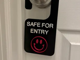 Door Hanger - Bio Hazard - BACK plate