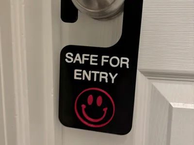 Door Hanger - Bio Hazard - BACK plate