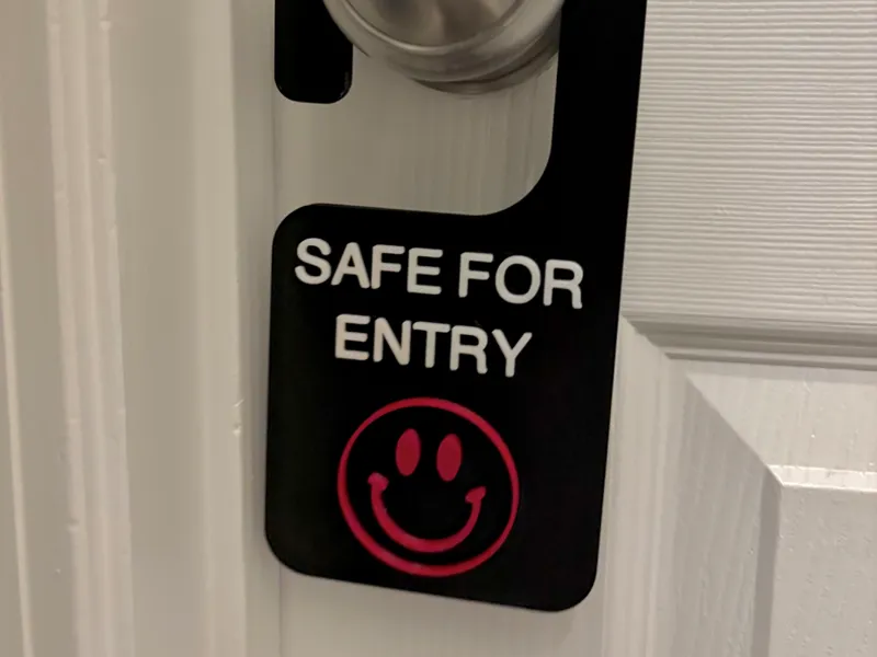 Door Hanger - Bio Hazard - BACK plate