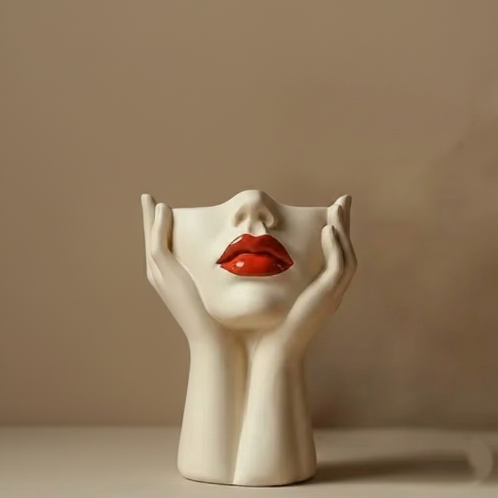 Organizador de maquillaje con rostro — imagen 2 de impresión 3D