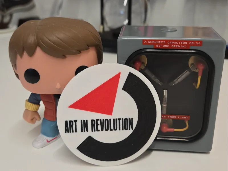 Art in Revolution Button – Back to the Future