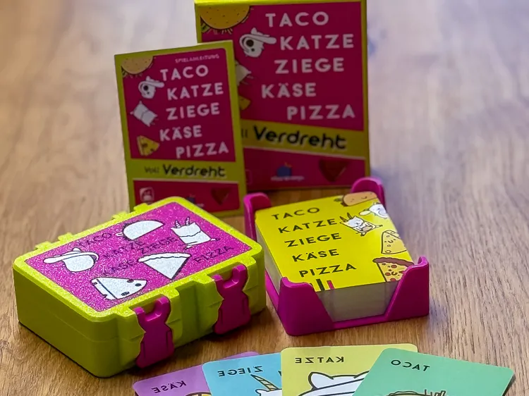 SnapLock Box "Taco, Katze, Z" verdreht Blue Orange