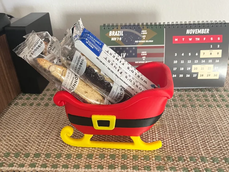 Santa Sleigh Bowl