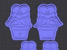 Violet cookie cutter