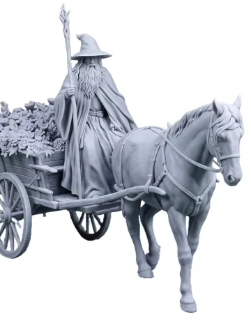 Figura decorativa: Gandalf's Arrival in the Shire — vista de referencia 2