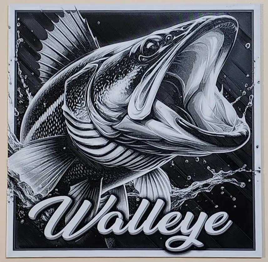 Walleye Cnc Router Files Walleye (hueforge) - Free 3D Print Model - MakerWorld