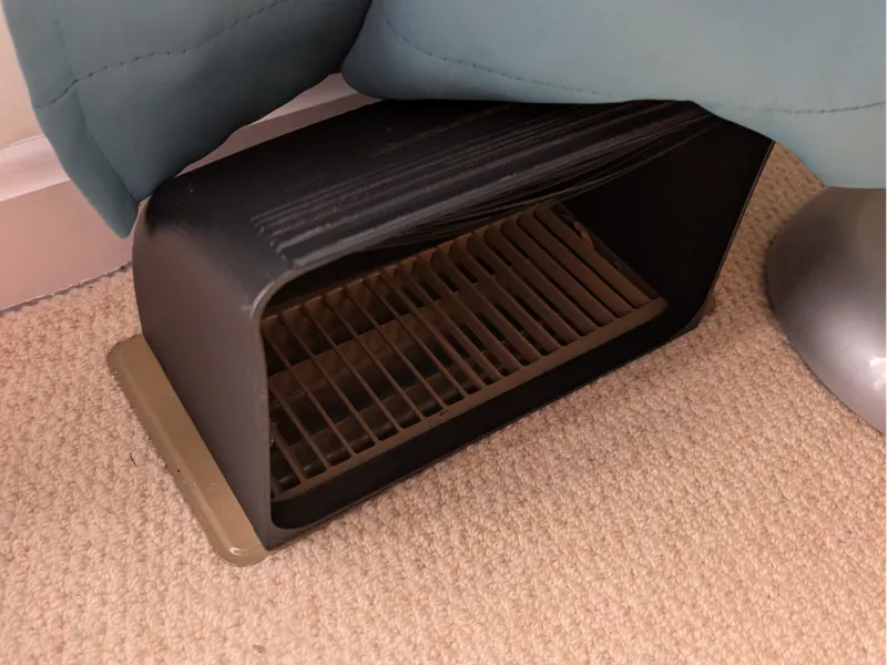 Floor Vent Redirect, A/C air flow improvement