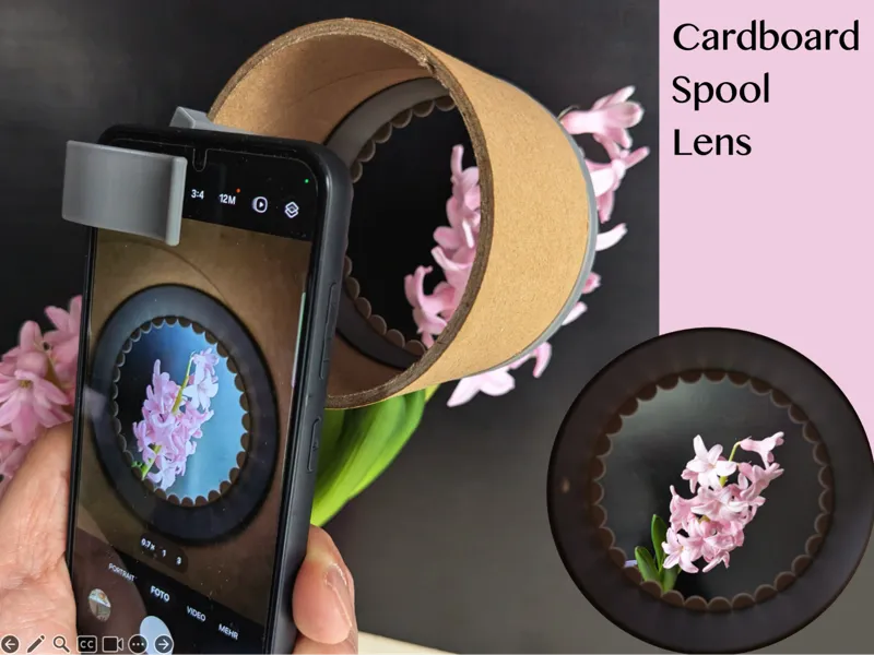 Cardboard Spool Lens