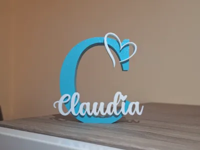 Claudia, letter C with name, no ams