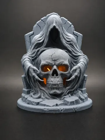 Accesorio de iluminación decorativa: Grim Reaper Skull Halloween Lantern — vista de referencia 2