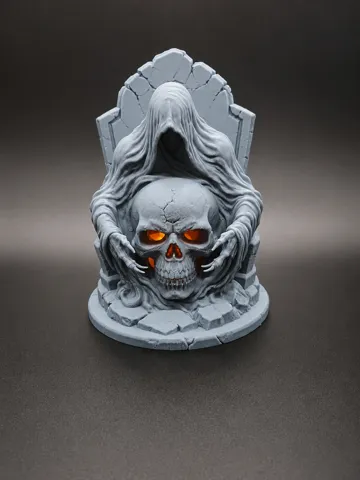 Accesorio de iluminación decorativa: Grim Reaper Skull Halloween Lantern — vista de referencia 3