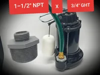 PETG - 1.5NPT to 0.75GHT