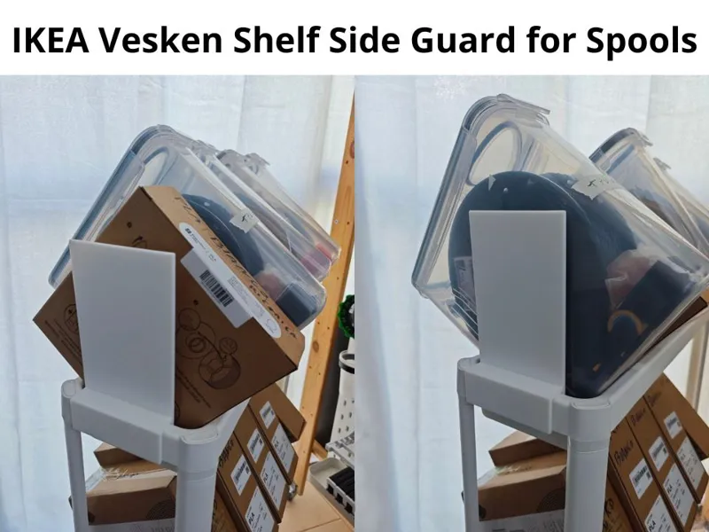 IKEA Vesken Shelf Side Guard for Spools