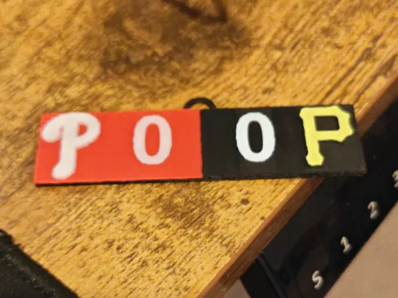Phillies P00P Ornament 
