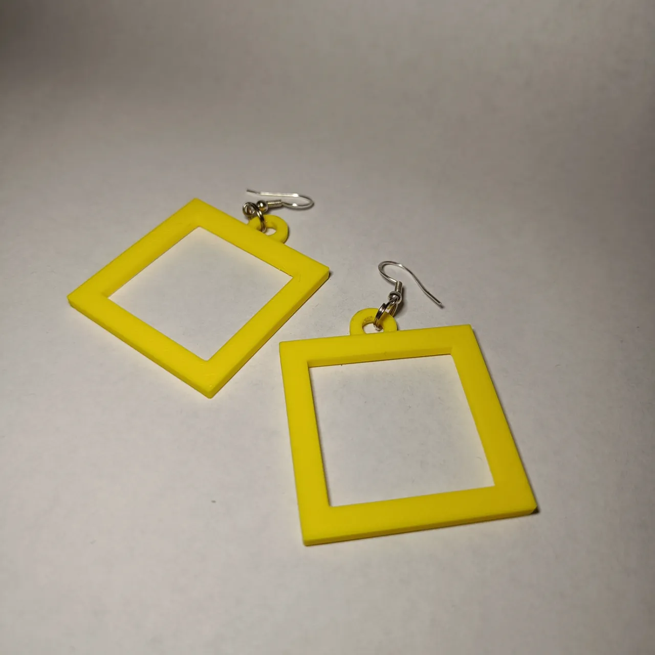 Square earrings view 2