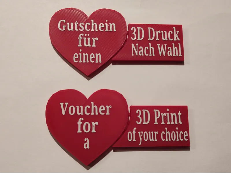 3D Gutschein / 3D Voucher Valentinstag