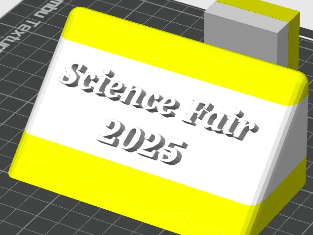 Science fair plaque