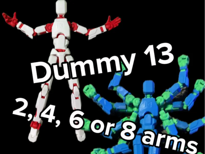 Dummy 13 with either 2, 4, 6, or 8 Arms