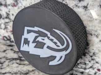 Utah Mammoth Two-Tone Hockey Puck – Lightweight 