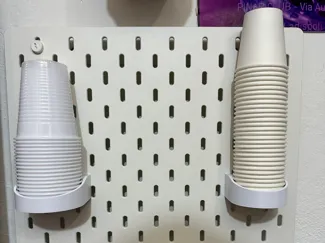 IKEA Skadis Cup Holders - Water & Coffee Cups