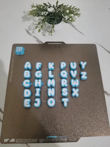 Llavero: Cute Chunky Alphabet Letter Charms — vista de referencia 3