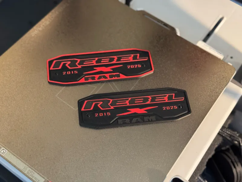 RAM Rebel 10th Anniversary Serial Plate (Replica)