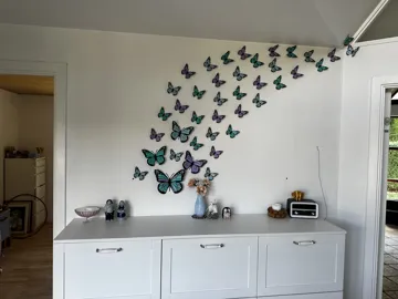 Cuadro decorativo en 3D: Butterfly Flight – 3D Wall Art — vista de referencia 4