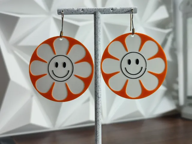 Aretes Flor de la Felicidad Retro