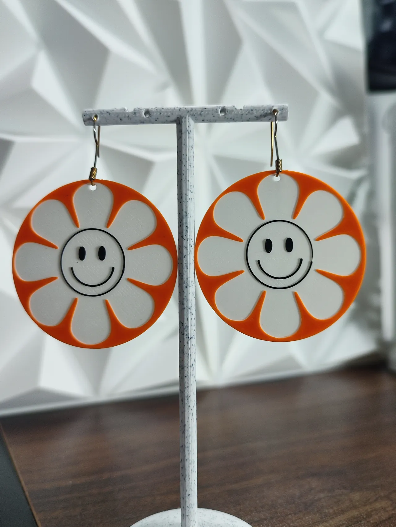 Aretes Flor de la Felicidad Retro view 3