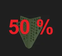 50% - 11mm V1.0/ 0.28mm layer, 2 walls, 15% infill 