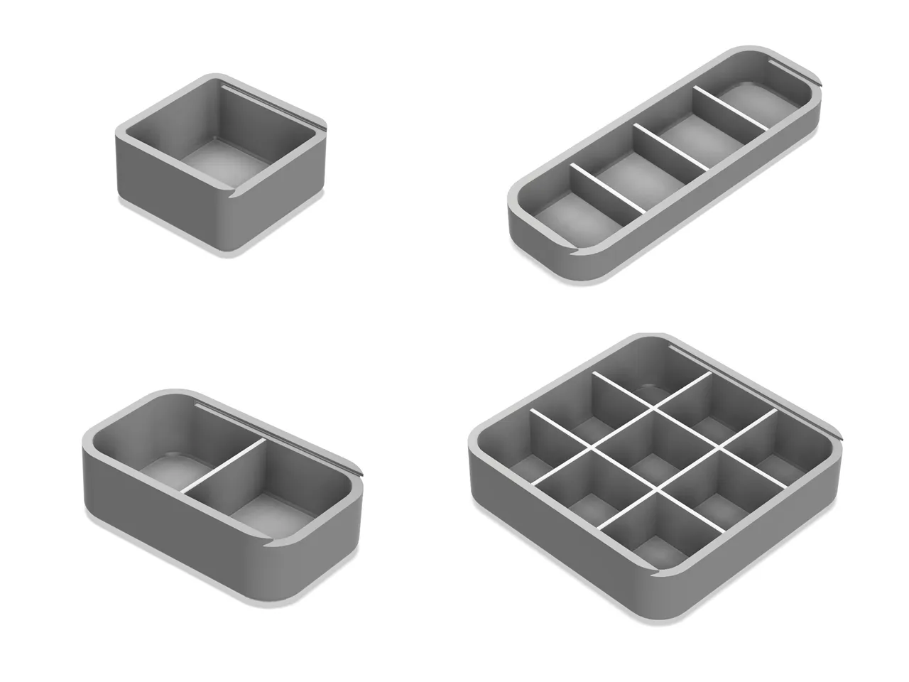 Customizable Box with Slide Lid (Parametric Box) view 3