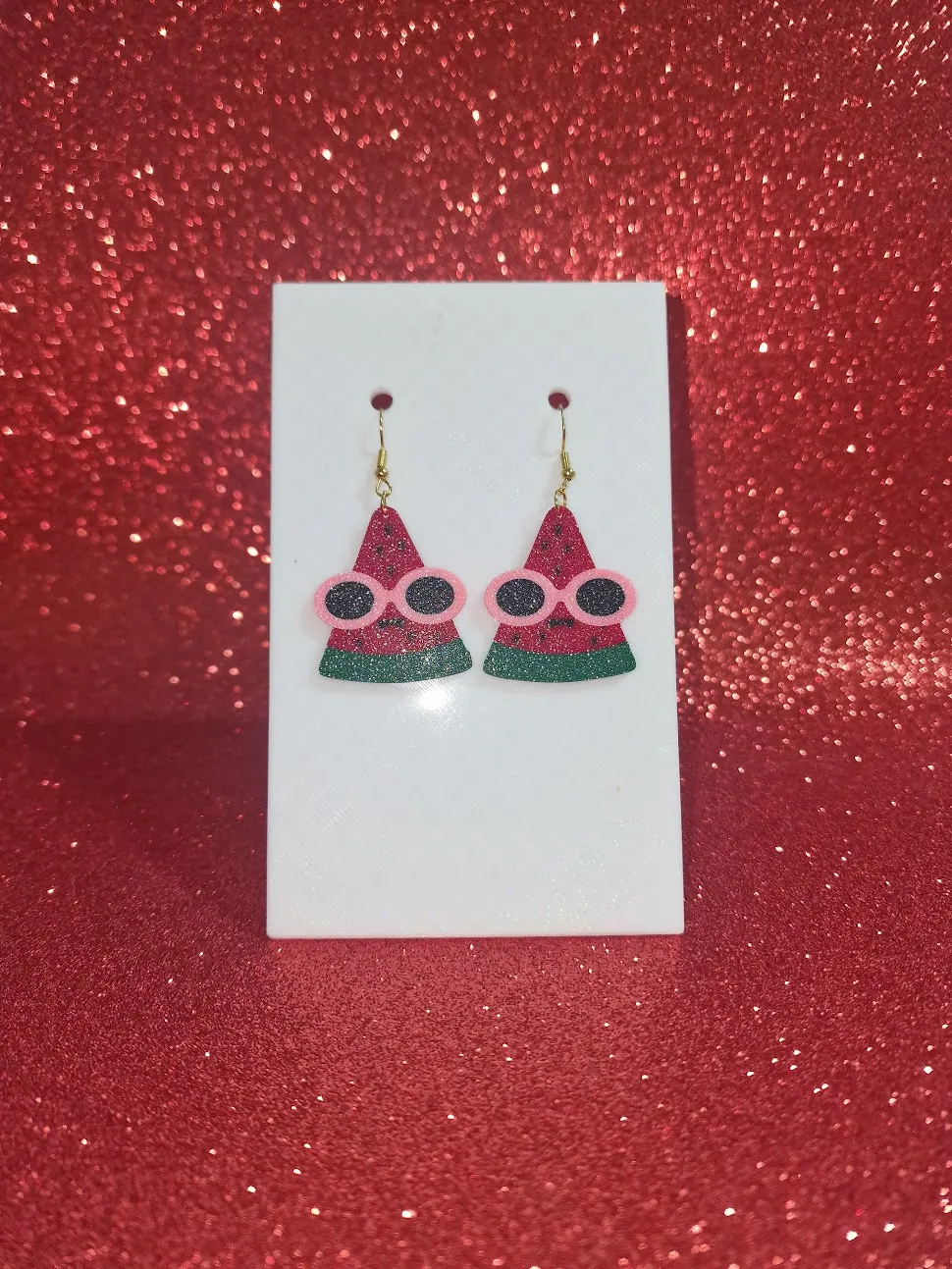Fashion watermelon earrings view 2