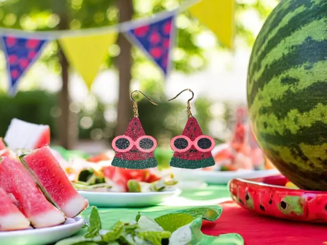 Fashion watermelon earrings