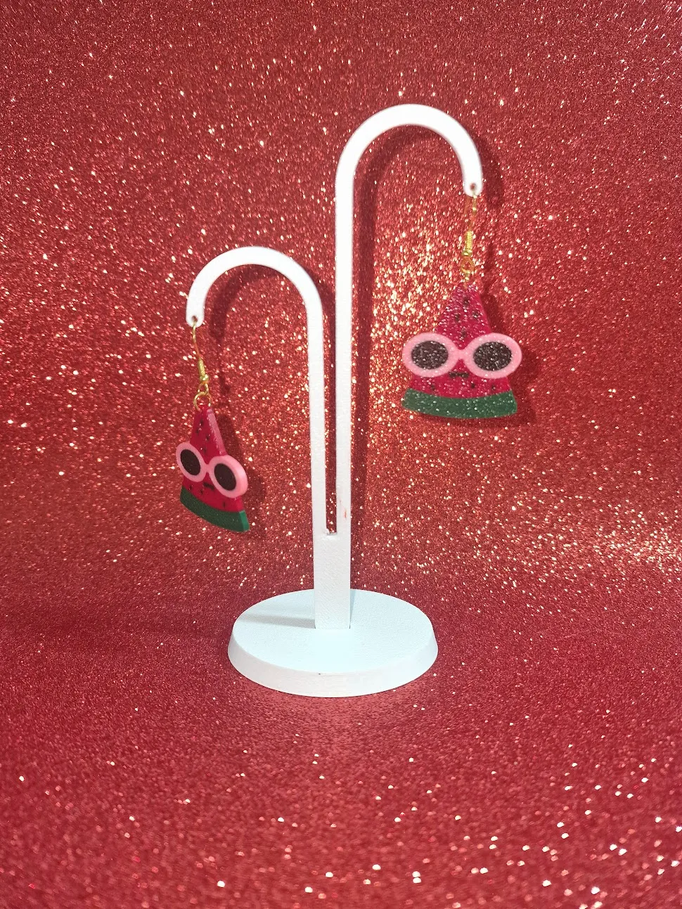 Fashion watermelon earrings view 3