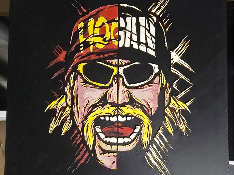 The Two Faces of Hulk Hogan - 200x200 Hueforge