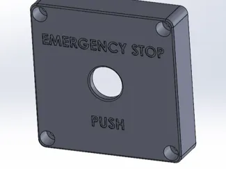Schneider Emergency Stop Faceplate (Clipsal 56S)
