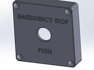 Schneider Emergency Stop Faceplate (Clipsal 56S)