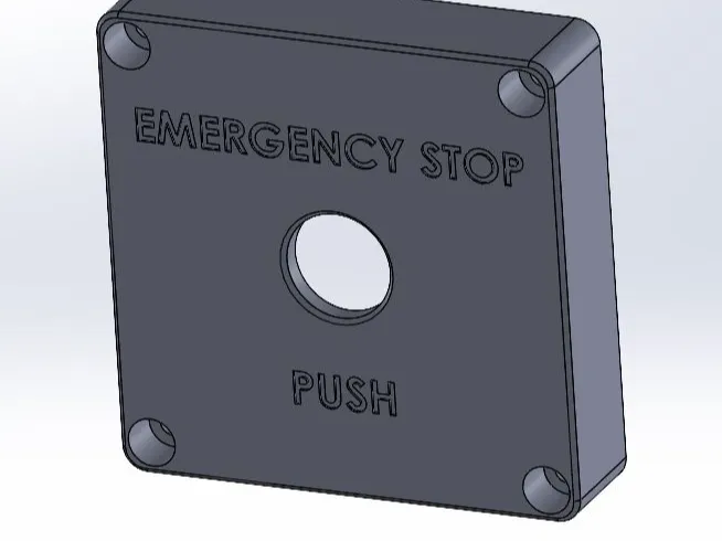 Schneider Emergency Stop Faceplate (Clipsal 56S)