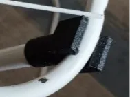 Clip for attaching clothes dryer bars