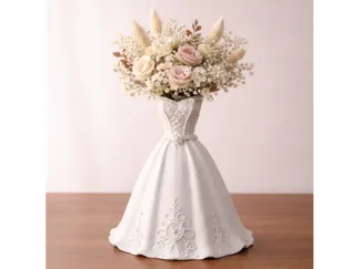Jarrón vestido novia