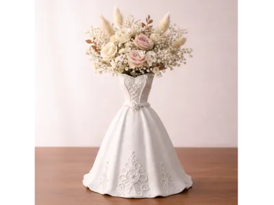 Bride Dress Vase