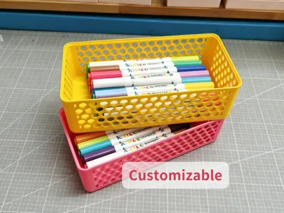 Customizable Stackable Square Honeycomb Hollow Storage Box