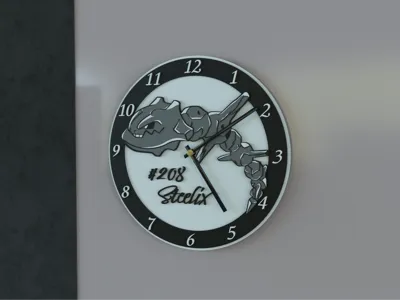 Steelix Pokemon Clock