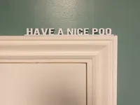 « Bon caca » - décoration de porte — photo 1