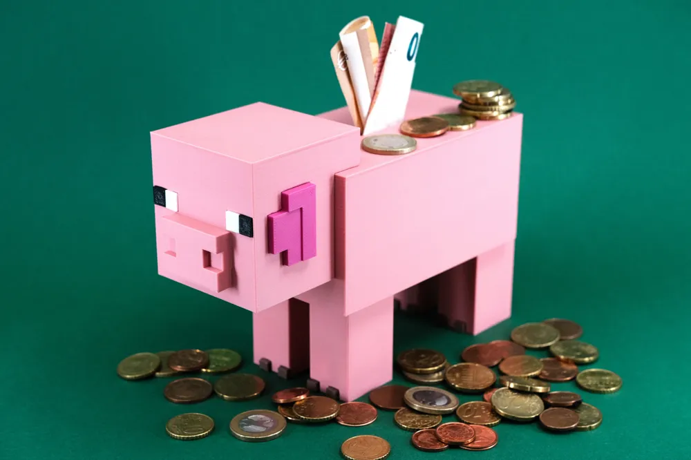 Piggy Bank Minecraft Pig by Sakul - MakerWorld
